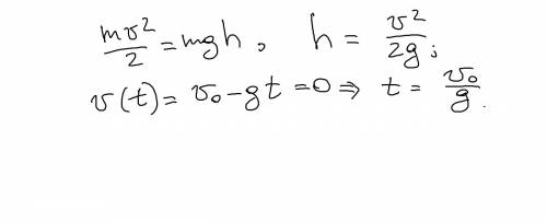 Допустим, что земля плоская. с поверхности земли вертикально вверх был брошен мяч. как при закона со