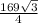 \frac{169 \sqrt{3} }{4}