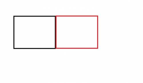 Начерти прямоугольник который составлен из двух данных одинаковых прямоугольников