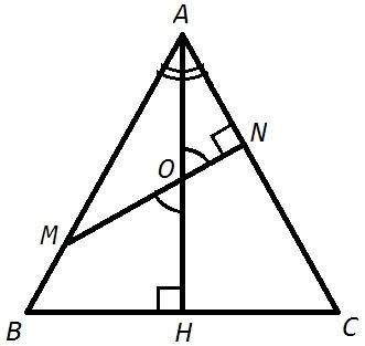 Вравностороннем △abc проведена высота ан. на стороне ав отмечена точка м. через эту точку проведен п