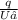 \frac{q}{U₁}