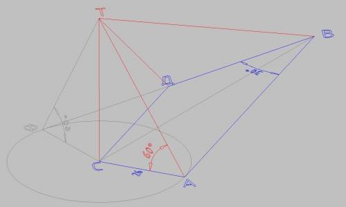 Восновании четырёхугольной пирамиды трапеция с острым углом 30° и высотой 26 см. боковые грани пирам