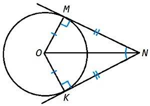 (( через точки m и k лежащие на окружности с центром o проведены касательные mn и kn докажите что тр