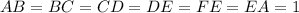 AB=BC=CD=DE=FE=EA=1