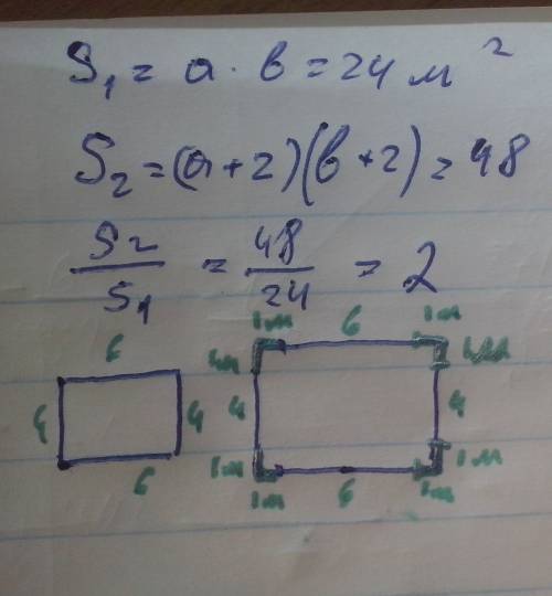 Участок имеет форму прямоугольника со сторонами 6м и 4 м. он обнесен забором. во сколько раз увеличи