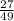 \frac{27}{49}