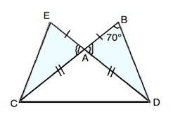 На рисунке ac равно ad, ab=ae, угол cbd= 70. докажите что асе = аdb. найдите угол аес