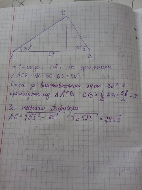 Два орнитолога находятся на одной линии и за гнездом одной и той же птицы. углы подъёмы от каждого и