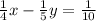 \frac{1}{4} x- \frac{1}{5} y= \frac{1}{10}