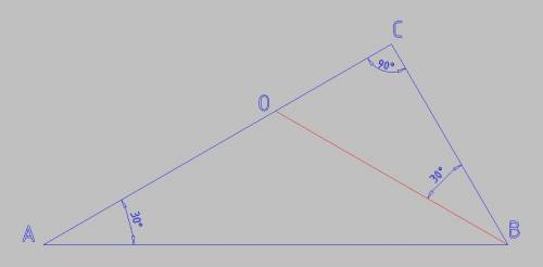 Впрямоугольном треугольнике катет длиной 12 см прилегает к углу 30 градусов.найти длину биссектрисы