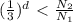 (\frac{1}{3})^d \ \textless \ \frac{N_2}{N_1}