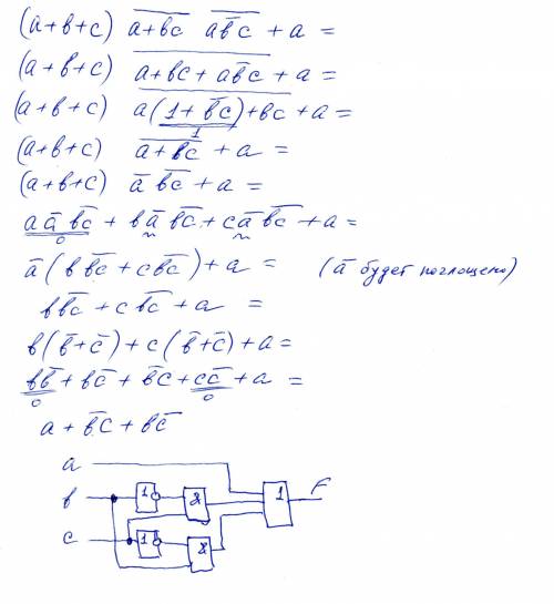 Выражение, построить логическую схему и таблицу истинности для логического выражения: (a or b or c)