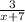 \frac{3}{x + 7}