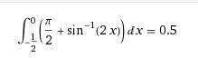 Найти площадь фигуры, ограниченной линиями y=arcsin 2x, y=-pi/2, x=0