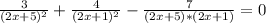 \frac{3}{(2x+5)^{2}}+\frac{4}{(2x+1)^{2}}-\frac{7}{(2x+5)*(2x+1)}=0