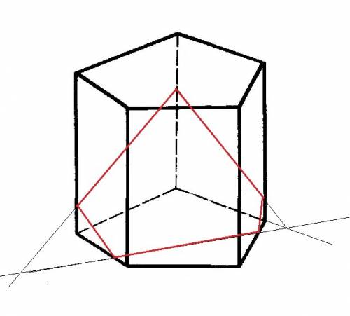 Какая фигура получится при сечении прямой пятигранной призмы если секущая плоскость пересекает три б