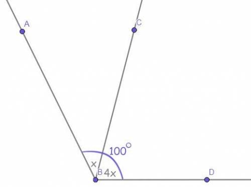 Дано угол abd=100 градусов угол cbd=4 угол abc найти угол abc и угол cbd