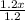 \frac{1.2x}{1.2}