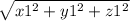 \sqrt{x1^{2}+y1^{2}+z1^{2}}