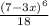 \frac{(7-3x)^6}{18}