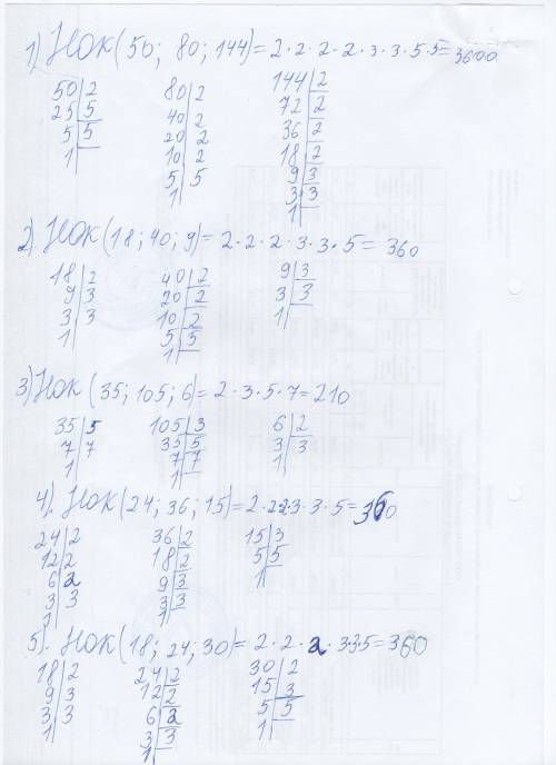 Найти наименьший общий знаменатель и сравнить дроби: 1) 9/50, 47/80 и 19/144 2) 5/18, 3/40 и 2/9 3)