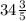 34\frac{3}{5}