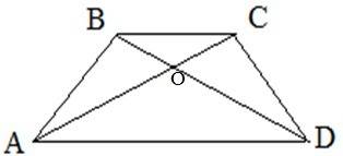 О-точка перетину діагоналей трапеції abcd з основами ad і bc; bo=6 см, od= 9 см. знайдіть довжину ме