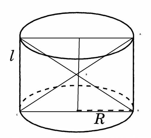 Угол между образующей цилиндра и диагональю осевого сечения равен 30° площадь основания 400см^2 найд
