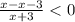 \frac{x-x-3}{x+3}