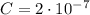 C=2\cdot10^{-7}