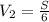 V_2=\frac{S}{6}