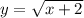 y = \sqrt{x + 2}