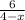 \frac{6}{4-x}