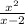 \frac{ {x}^{2} }{x - 2}