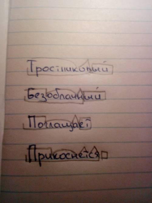 Словообразовательный разбор слов 1.тростниковый безоблачный поглащает прикоснется