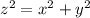 z^{2} = x^{2} + y^{2}