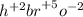 {h}^{ + 2} {br}^{ + 5} {o}^{ - 2}