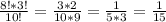 \frac{8!*3!}{10!} =\frac{3*2}{10*9} =\frac{1}{5*3} =\frac{1}{15}