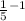 \frac{1}{5 } {}^{ - 1}