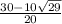 \frac{30-10\sqrt{29}}{20}