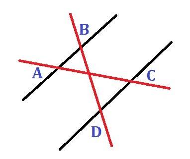 Прямые ab и cd паралельны могут ли быть скрещивающимися или пересекающимися прямые ac и bd?