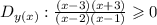 D_{y(x)}:\frac{(x - 3)(x + 3)}{(x - 2)(x - 1)} \geqslant 0