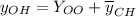 y_{OH}=Y_{OO}+\overline{y}_{CH}