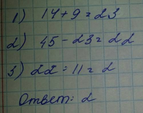 Вдвух комнатах 45 человек из первой вышли 9 человек а из второй 14 человек и людей в двух комнатах с