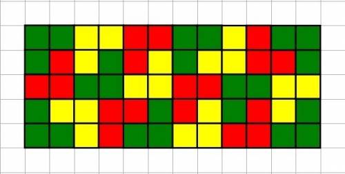 Умагомеда есть много красных,зелёных и жёлтых трёхклеточных уголков. как из них сложить клетчатый пр