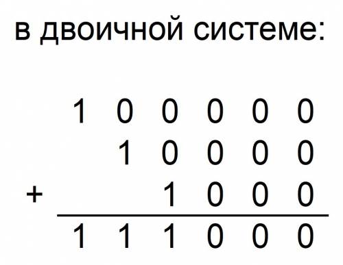 10(16)+10(8)+10(2)*10(16) сколько будет в двоичной системе счисления