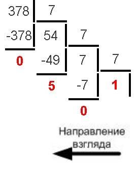 Запиши десятичное число 378 в системе счисления с основанием 7.