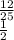 \frac{12}{25} \\ \frac{1}{2}