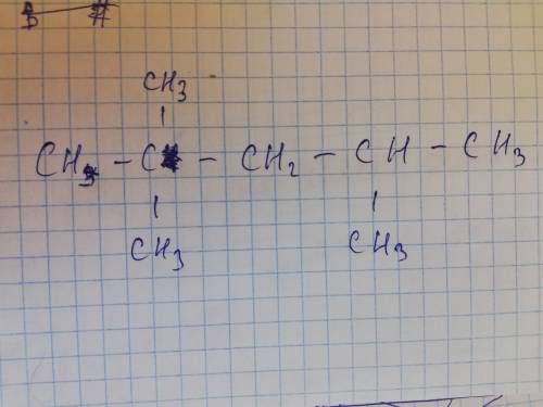 Написть формулы 2.2.4триметилгептана