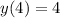 y(4) = 4